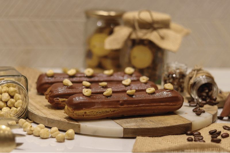 Hazelnut Praline Éclair