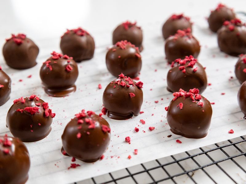 Chocolate Raspberry Truffles