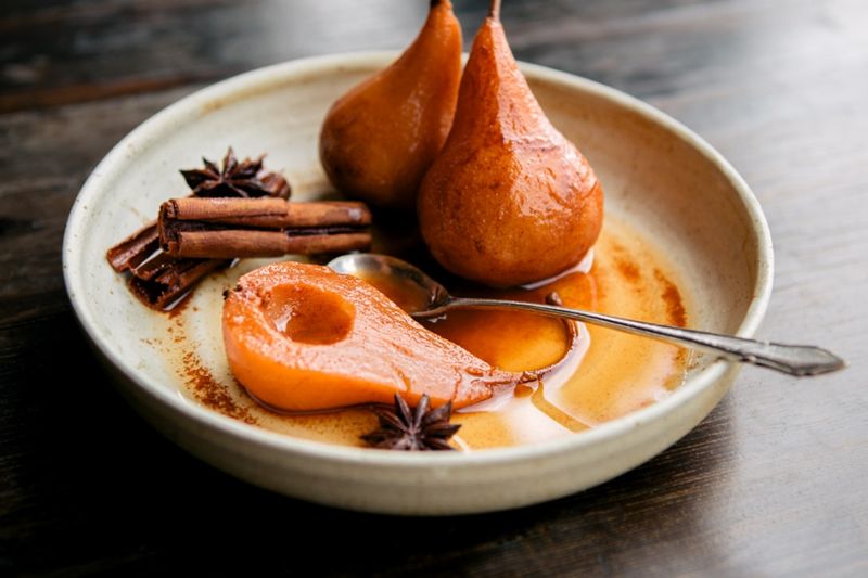 Baked Pears With Honey And Spices