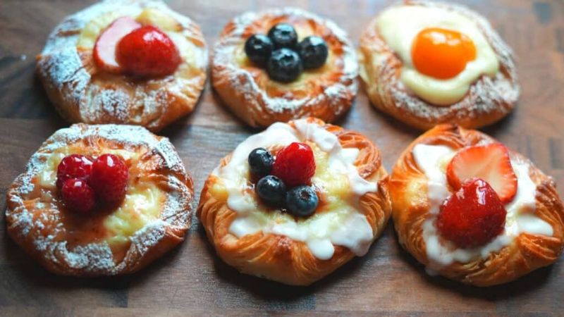 Danish Pastries With Fruit Filling