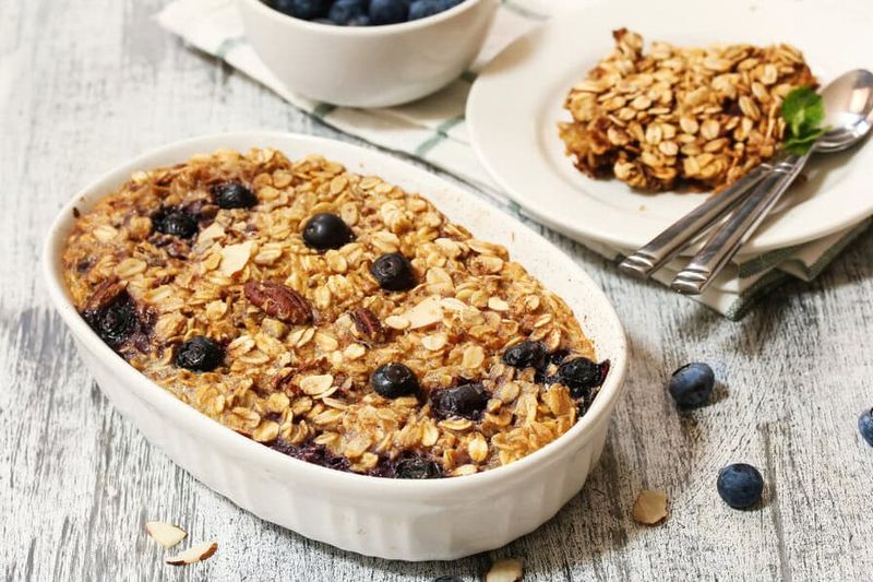 Oat And Berry Breakfast Bake With Almonds