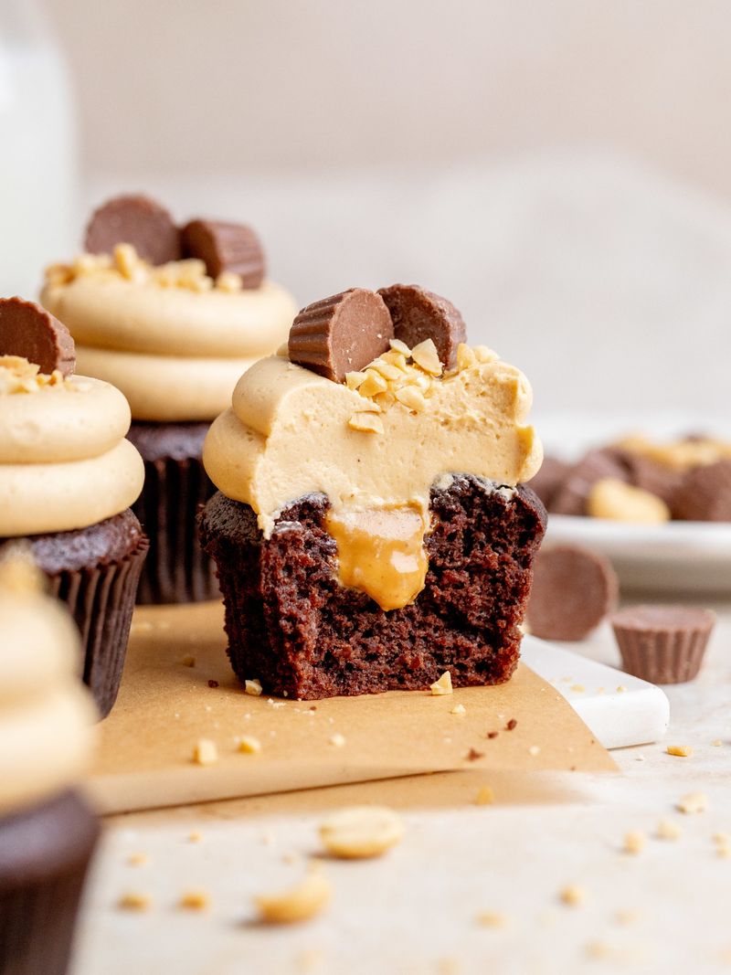 Peanut Butter Chocolate Cupcakes