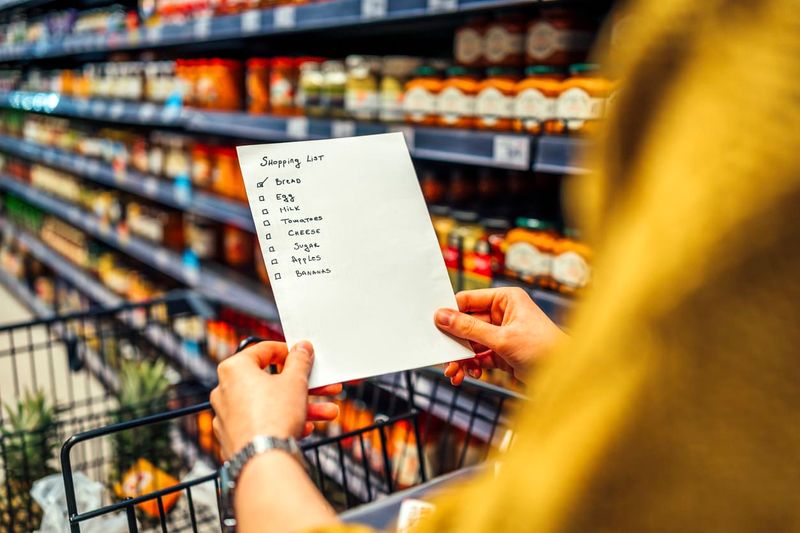 Shop With A Grocery List