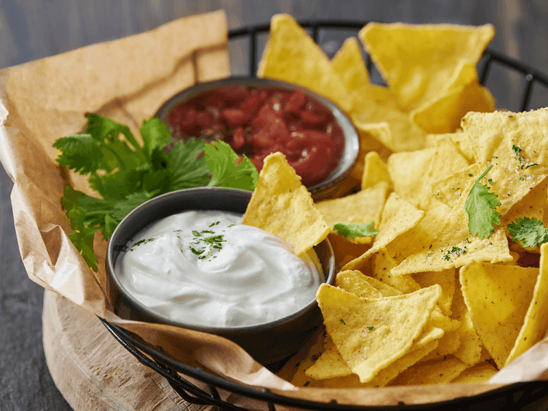 Sour Cream And Salsa Dip