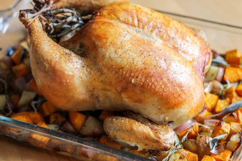 Roast Chicken With Root Vegetables