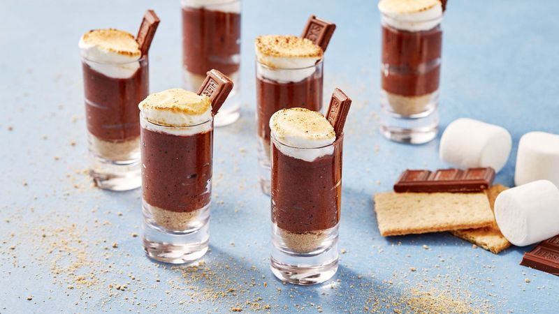 Mini Dessert Shooters In Glasses