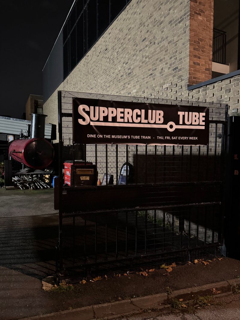 How A Vintage Tube Train Became A Seated Dining Space