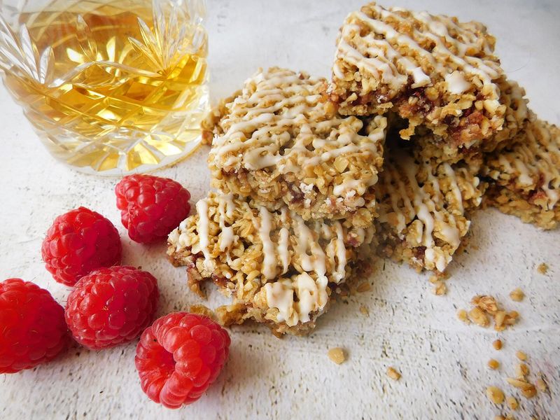 Oat Flapjacks With Honey Or Fruit