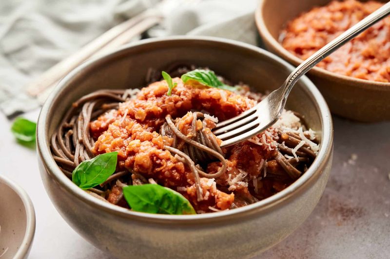 Tomato And Lentil Pasta