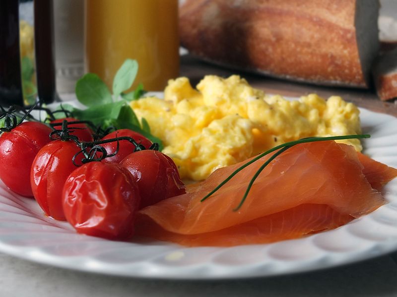 Smoked Salmon And Scrambled Eggs