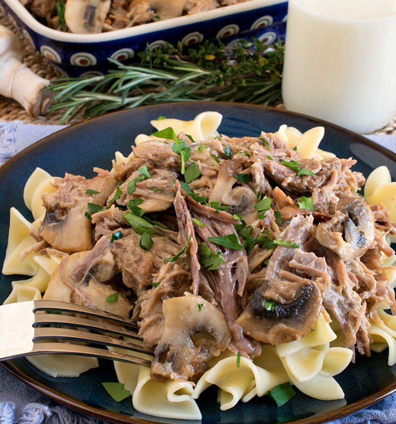Braising Mushrooms Or Vegetables In Milk
