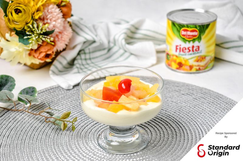Tinned Fruit Cocktail With Evaporated Milk