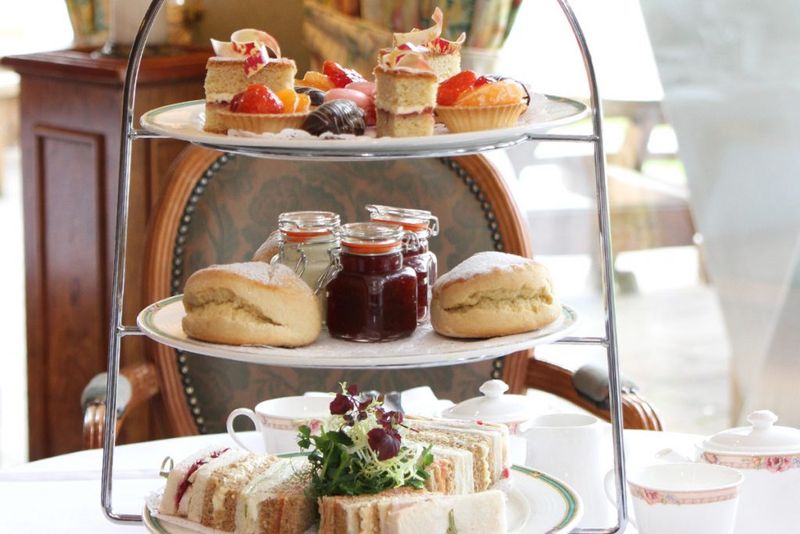 Afternoon Tea With Scones And Jam