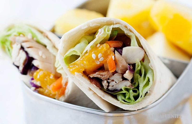 Chicken And Vegetable Wrap