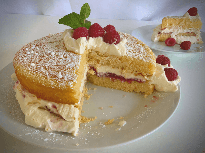 Classic Victoria Sponge With Fresh Cream