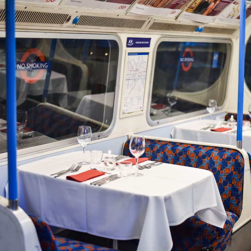 Where A Six Course Menu Meets London Transport History