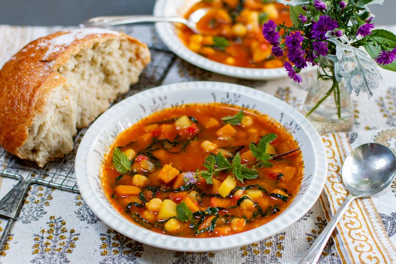 Soup And Crusty Bread