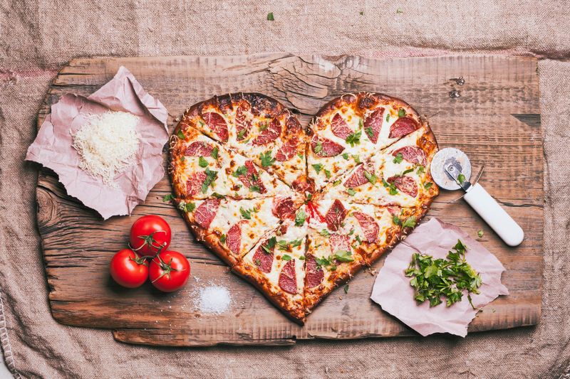 Heart Shaped Pizza
