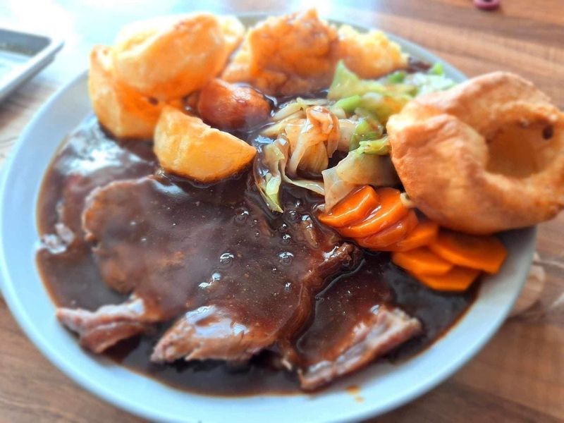 Sunday Roast With Roast Potatoes And Gravy