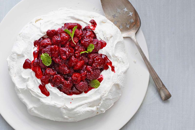 Raspberry Pavlova