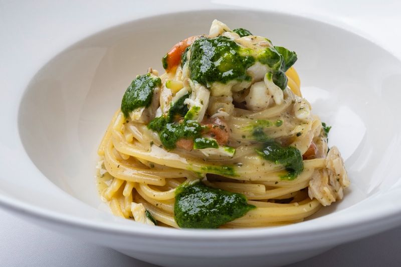 Bucatini With Sicilian Pesto