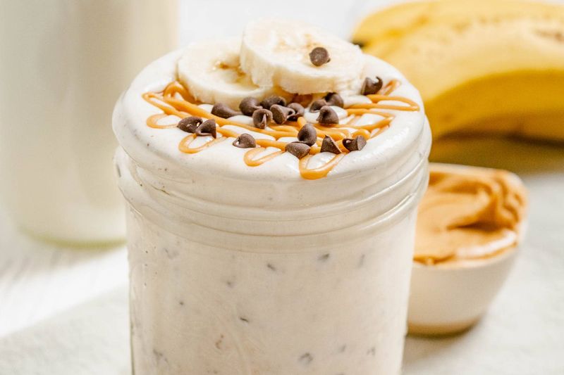 Banana And Peanut Butter Yogurt Smoothie
