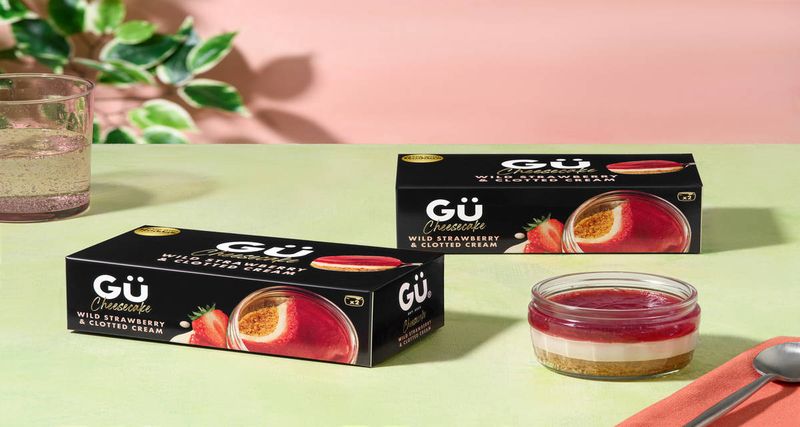 Gü Wild Strawberry And Clotted Cream Cheesecake Dessert