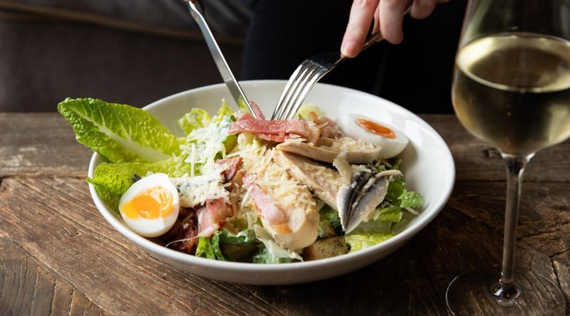 Classic Caesar Salad With Grilled Chicken