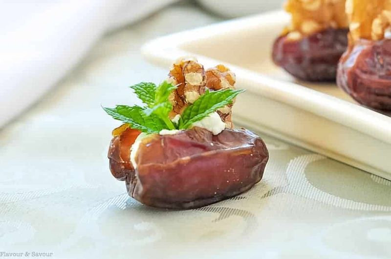 Stuffed Dates With Soft Cheese And Walnuts