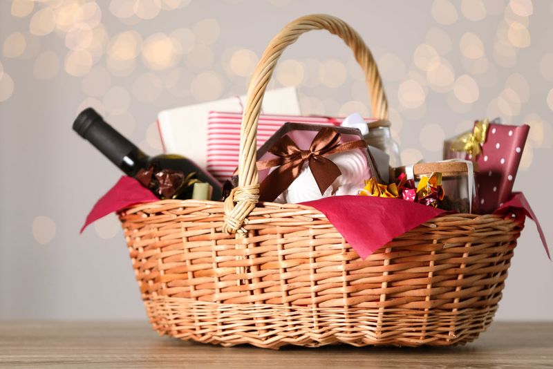 Romantic Picnic Hamper With Savoury And Sweet Treats