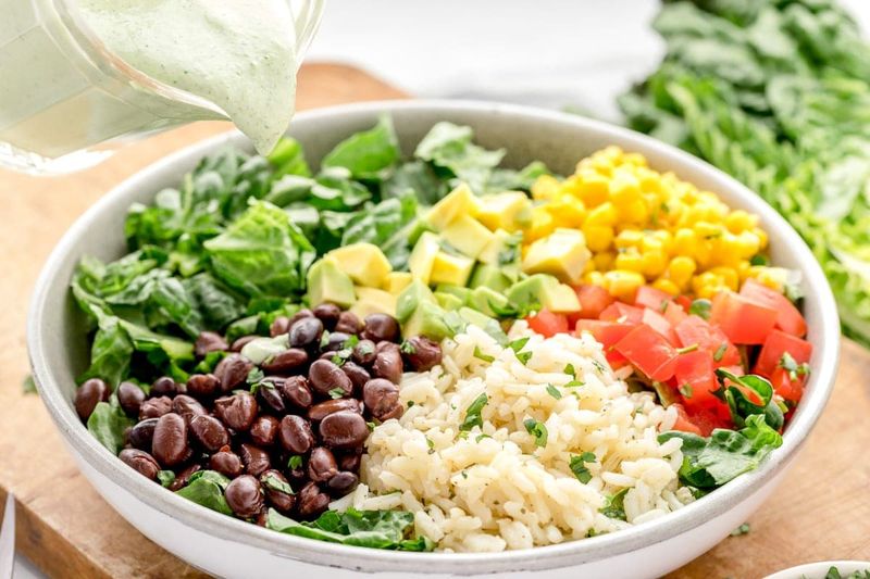 Rice And Bean Burrito Bowls