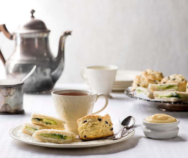 Afternoon Tea Sandwiches And Scones