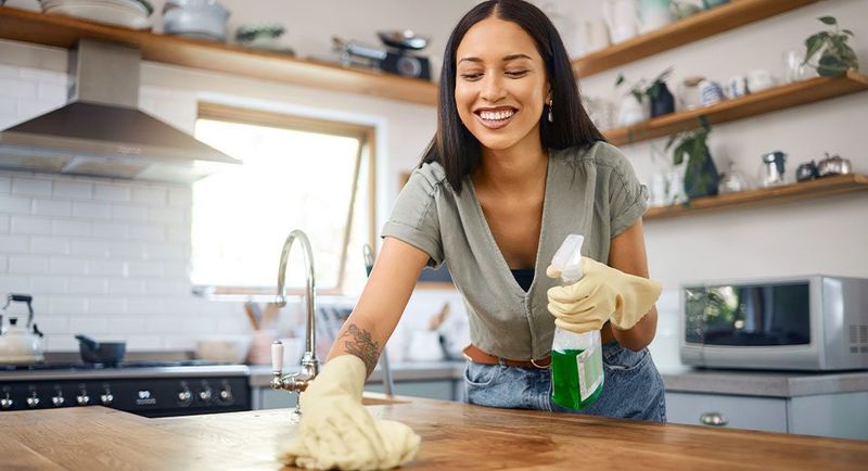 Clean And Sanitise Work Surfaces After Food Preparation