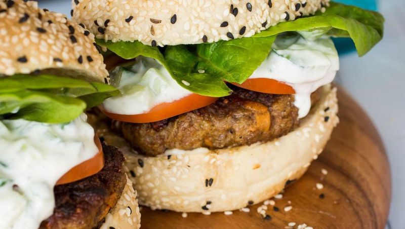 Indian Spiced Lamb Burger