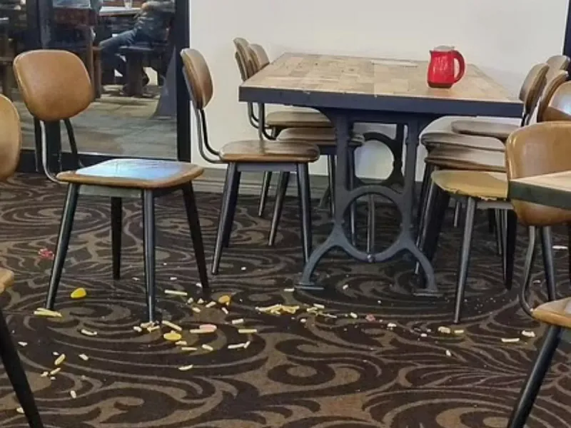 Leaving Tissues Or Food On The Floor