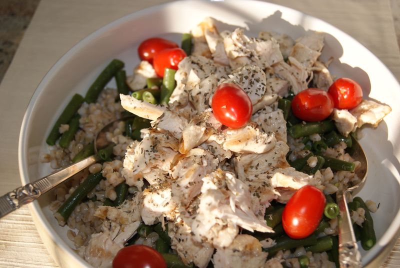 Chicken And Pearl Barley Winter Salad