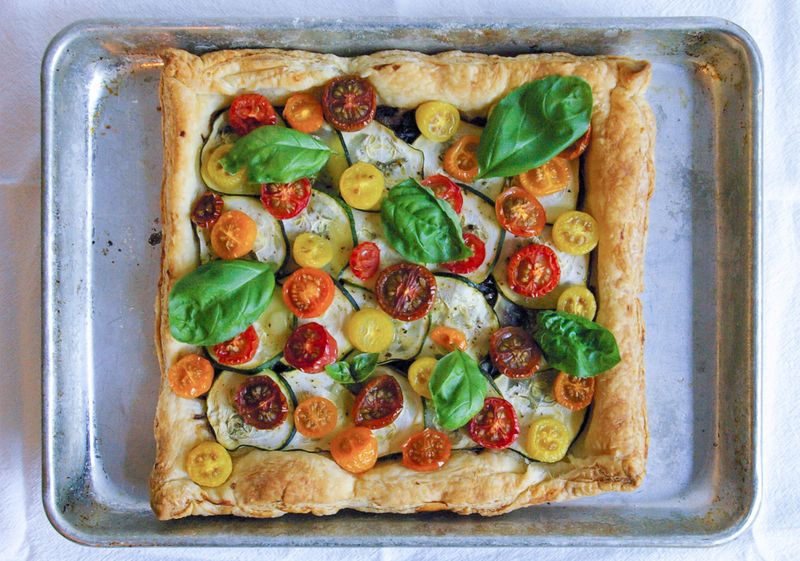 Courgette And Tomato Tart
