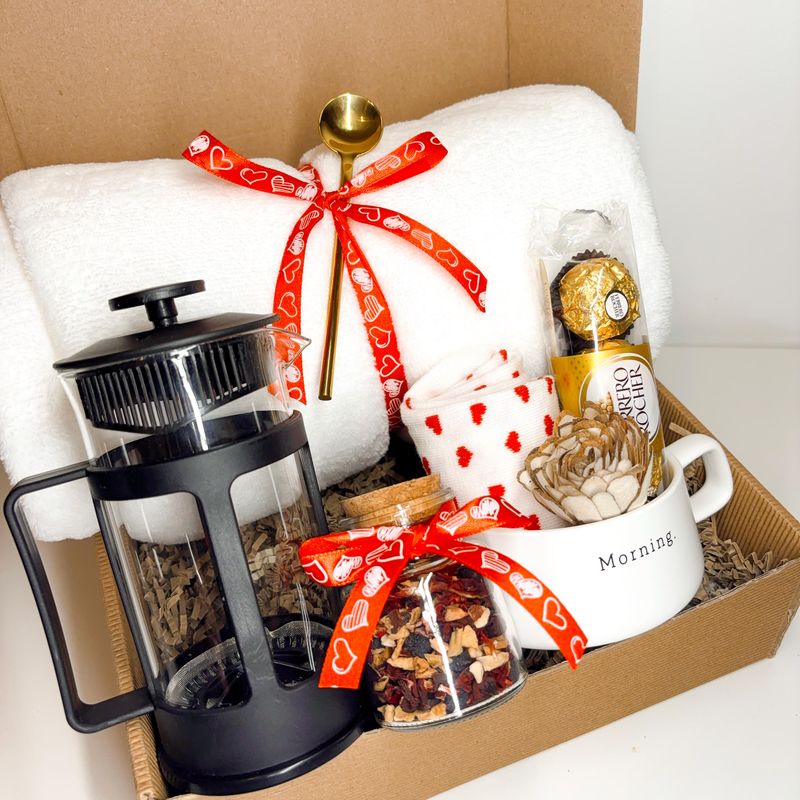 Premium Coffee Sampler With A French Press