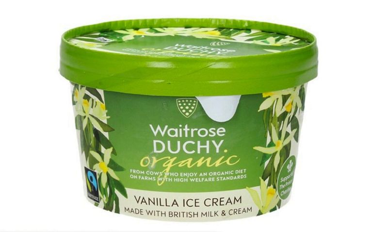 Waitrose Duchy Organic Vanilla Ice Cream