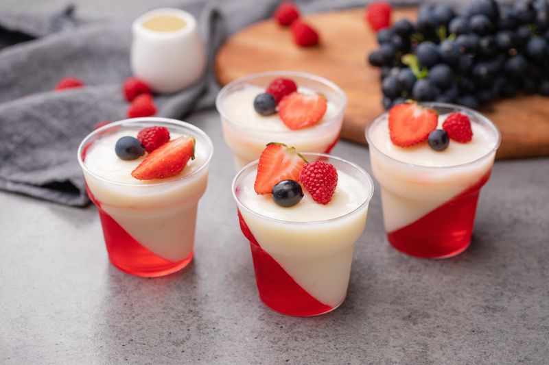 Jelly With Custard