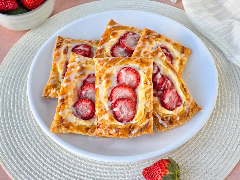 Raspberry Cheese Danishes