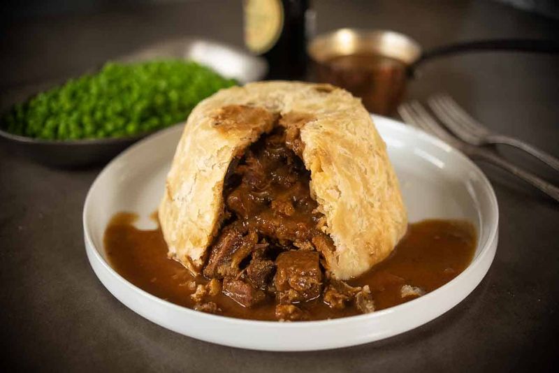 Suet Pudding With Savoury Filling