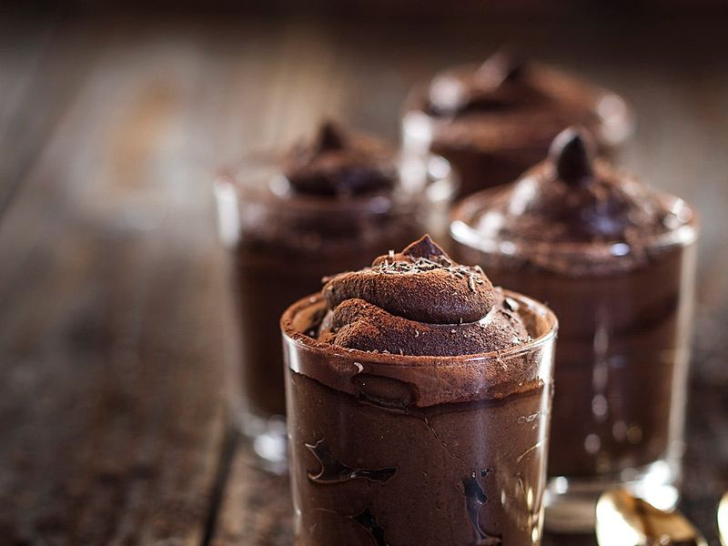 Belgian Chocolate Mousse With Fresh Raspberries