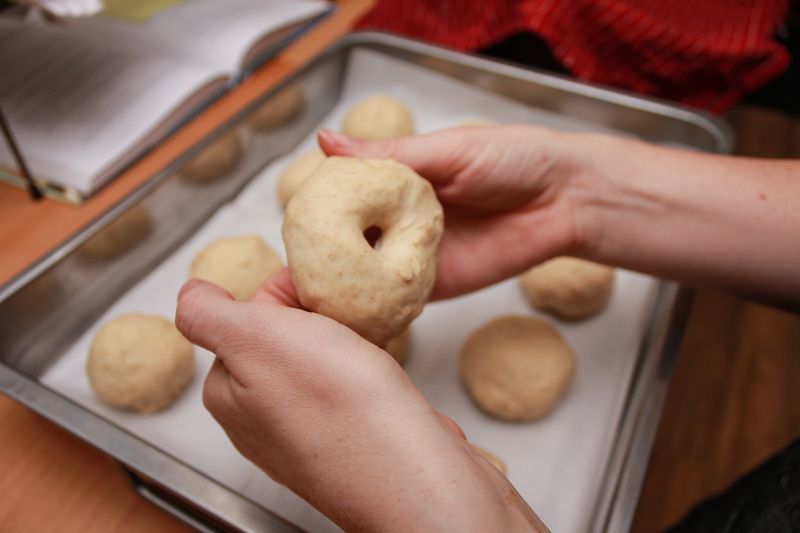 Shaping Bagels At Home