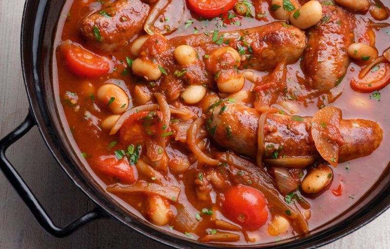 Sausage And Bean Casserole