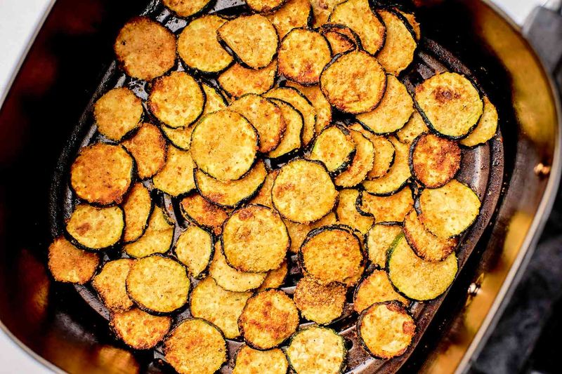 Courgette – Rolled And Air Fried As Crisps