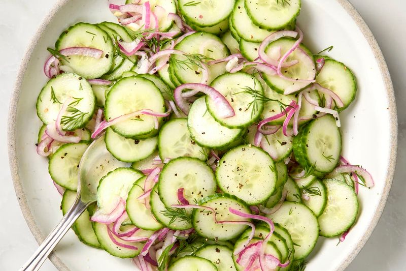 Cucumber And Red Onion Salad