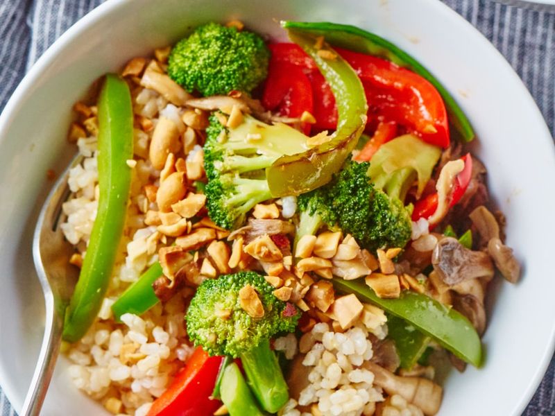 Vegetable Stir Fry With Rice