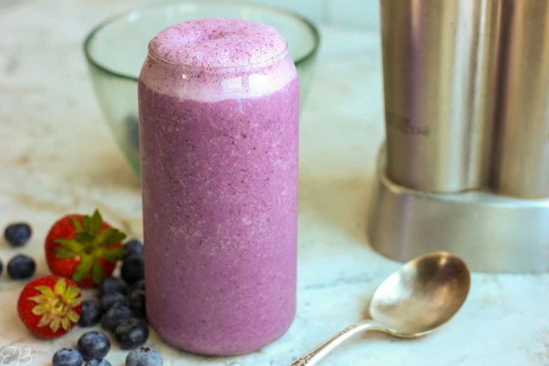 Breakfast Smoothie With Banana And Berries