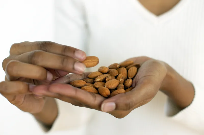 Almonds – Around 18g